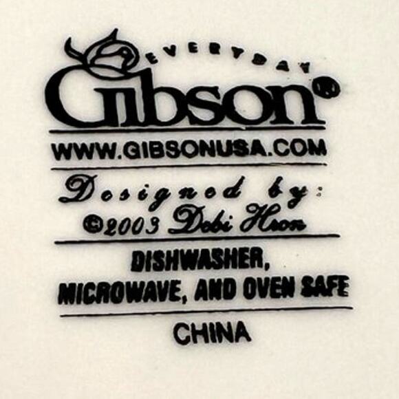 Gibson Snowman Frolic 2003 Designed by Debbie Hron 4-PC Place Setting-Set of 2 - Picture 6 of 6